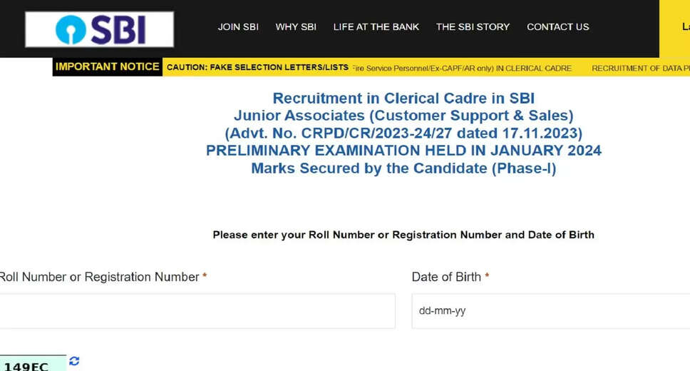 SBI Junior Associate (Clerk) Recruitment 2023: Final Result and Marks Released for 8283 Posts
