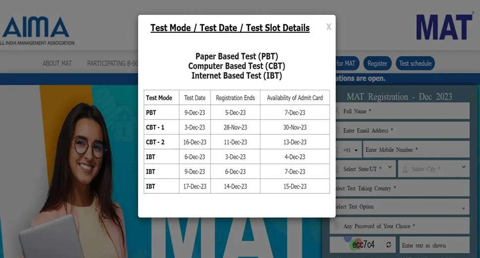 AIMA MAT December 2023: Registration Open, Exam Schedule Announced
