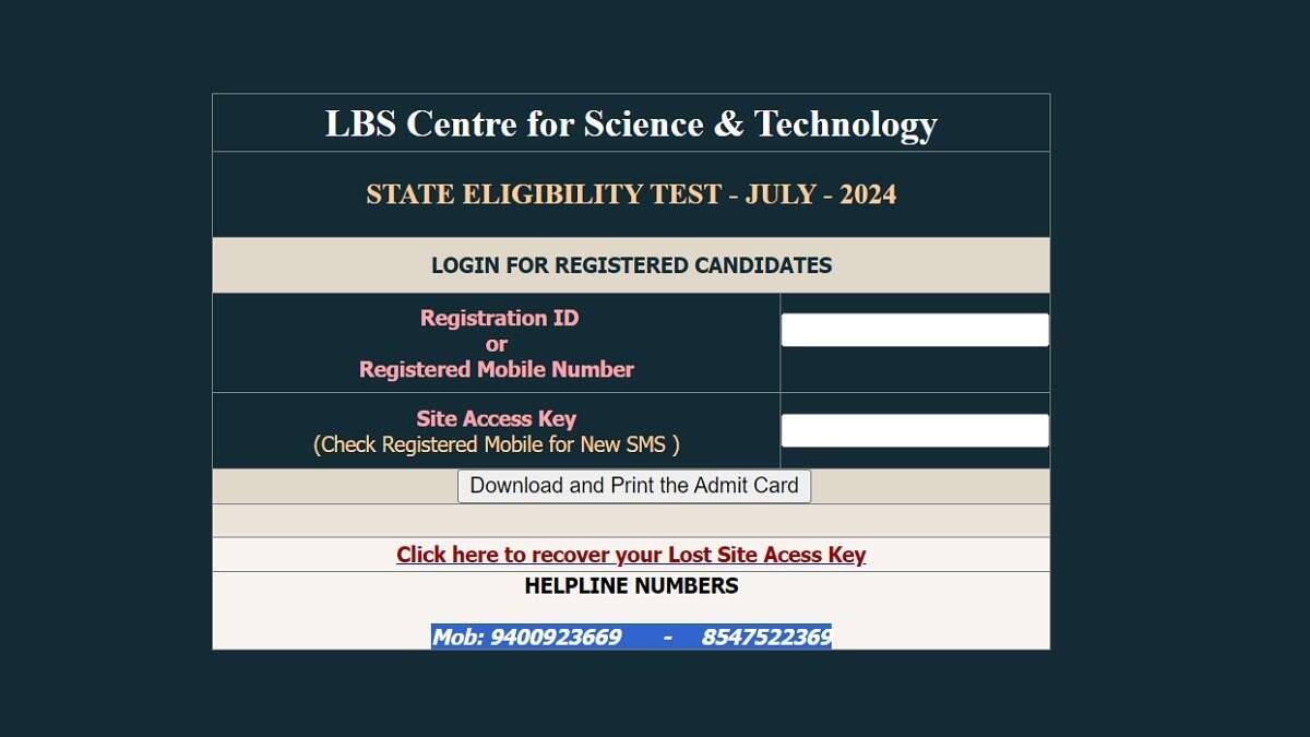 Get Ready for Kerala SET 2024 on July 28 – Important Instructions on Admit Card
