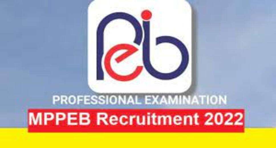 MPPEB Recruitment 2022: A great opportunity has emerged to get a job (Sarkari Naukri) in Madhya Pradesh Professional Examination Board (MPPEB). MPPEB has sought applications to fill the posts of Excise Constable (MPPEB Recruitment 2022). Interested and eligible candidates who want to apply for these vacant posts (MPPEB Recruitment 2022), they can apply by visiting the official website of MPPEB peb.mp.gov.in. The last date to apply for these posts (MPPEB Recruitment 2022) is 24 December. Apart from this, candidates can also apply for these posts (MPPEB Recruitment 2022) directly by clicking on this official link peb.mp.gov.in. If you want more detailed information related to this recruitment, then you can see and download the official notification (MPPEB Recruitment 2022) through this link MPPEB Recruitment 2022 Notification PDF. A total of 200 posts will be filled under this recruitment (MPPEB Recruitment 2022) process. Important Dates for MPPEB Recruitment 2022 Online Application Starting Date – Last date for online application - 24 December Details of posts for MPPEB Recruitment 2022 Total No. of Posts- Posts-200 Location- Indore Eligibility Criteria for MPPEB Recruitment 2022 12th and graduation pass from recognized institute and have experience Age Limit for MPPEB Recruitment 2022 The maximum age of the candidates will be valid 33 years. Salary for MPPEB Recruitment 2022 as per department rules Selection Process for MPPEB Recruitment 2022 Will be done on the basis of written test. How to apply for MPPEB Recruitment 2022 Interested and eligible candidates can apply through the official website of MPPEB (peb.mp.gov.in) till 24 December. For detailed information in this regard, refer to the official notification given above. If you want to get a government job, then apply for this recruitment before the last date and fulfill your dream of getting a government job. You can visit naukrinama.com for more such latest government jobs information.
