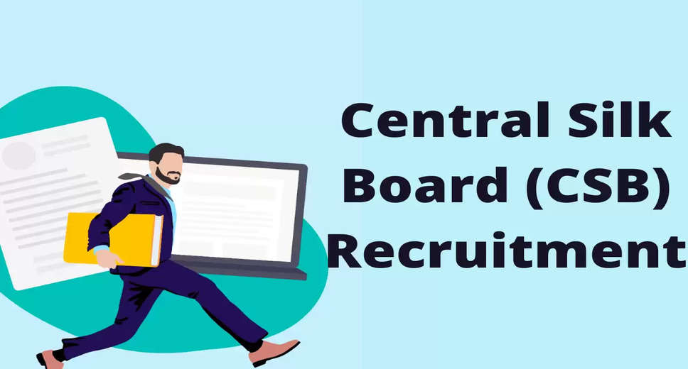 Title: Central Silk Board Recruitment 2023: Apply for 9 Consultant Vacancies in Ranchi, Mysore, Bangalore  Central Silk Board Recruitment 2023: Apply for 9 Consultant Vacancies in Ranchi, Mysore, Bangalore  Central Silk Board has announced the recruitment of 9 Consultant vacancies in Ranchi, Mysore, Bangalore. This is a great opportunity for retired staff to work with the Central Silk Board. Interested candidates can apply for the same by visiting the official website of Central Silk Board before the last date of application, which is 22/03/2023.  Qualification and Vacancy Count for Central Silk Board Recruitment 2023  Candidates interested in applying for Central Silk Board Recruitment 2023 should check the official notification for eligibility criteria, required documents, important dates, and other essential details. The candidates applying for this post should have completed Retired Staff. The Central Silk Board Recruitment 2023 Vacancy Count is 9.  Salary and Job Location for Central Silk Board Recruitment 2023  The pay scale for Central Silk Board Consultant Recruitment 2023 has not been disclosed. The job location is in Ranchi, Mysore, Bangalore. Candidates should be aware of the location of the job before applying.  Steps to Apply for Central Silk Board Recruitment 2023  To apply for Central Silk Board Recruitment 2023, candidates need to visit the official website csb.gov.in. On the website, look for Central Silk Board Recruitment 2023 notifications, read the notification completely, and check the mode of application before proceeding further.    Don't miss out on this great opportunity to work with the Central Silk Board. Apply now before the last date of application, which is 22/03/2023. For more similar job opportunities, check out Govt Jobs 2023.