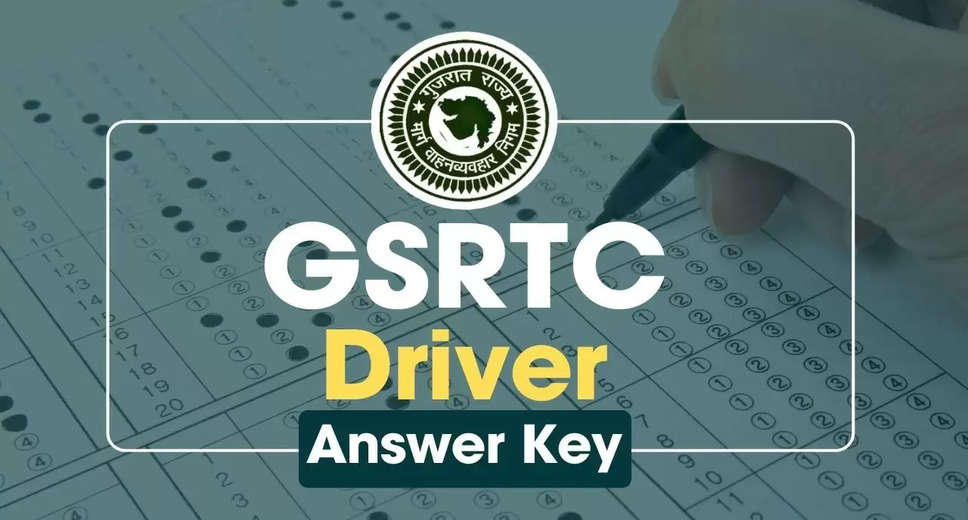 Gujarat GSRTC Driver Exam 2024 Answer Key Out! Check Your OMR Answers Now 