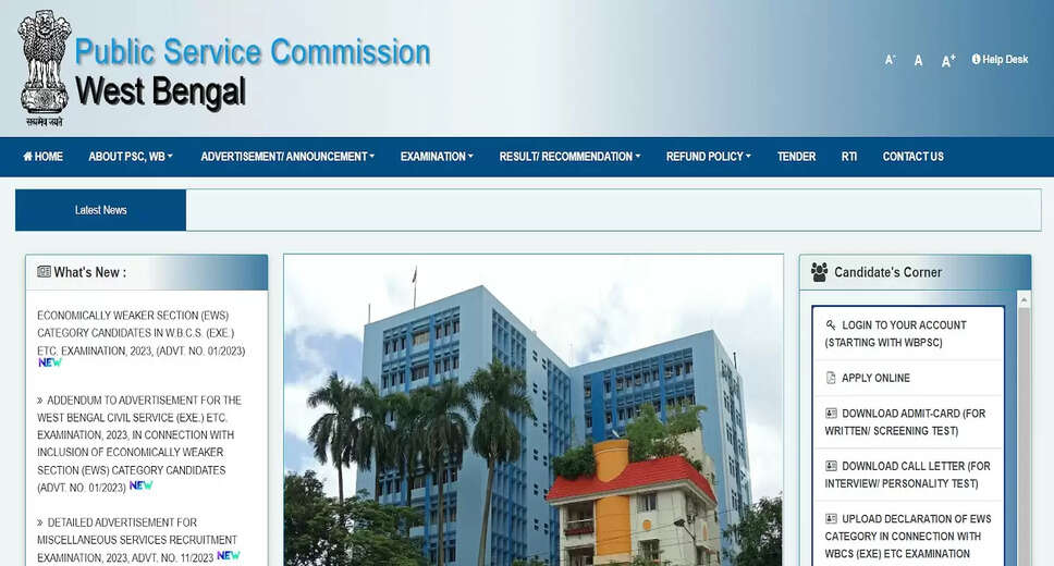 WBPSC Junior Engineer 2024 Interview Dates Released: Check the Schedule Now