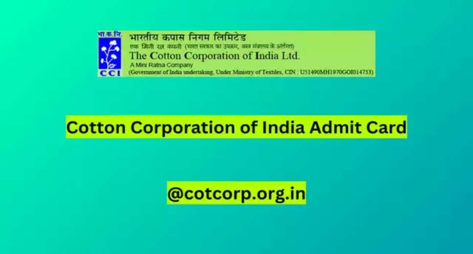 CCI Recruitment 2024: Admit Card for Assistant Manager, MT, and Other Posts Available Now