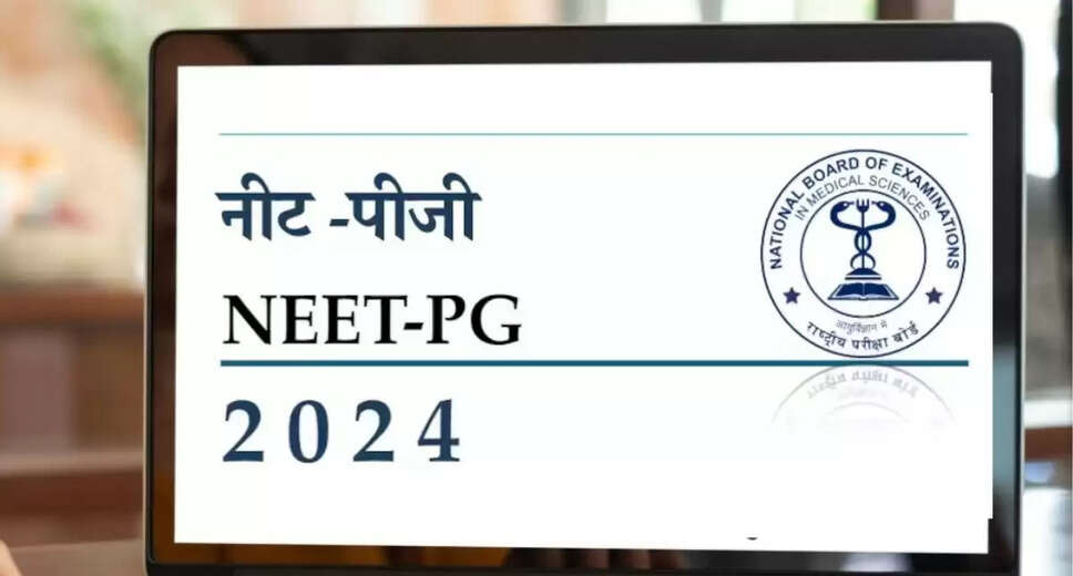 NEET PG 2024 Test City Selection Opens Today: Visit natboard.edu.in to Choose Your City