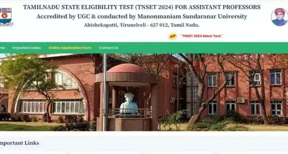 Tamil Nadu SET 2024 Postponed, New Exam Dates to be Announced Soon on msutnset.com