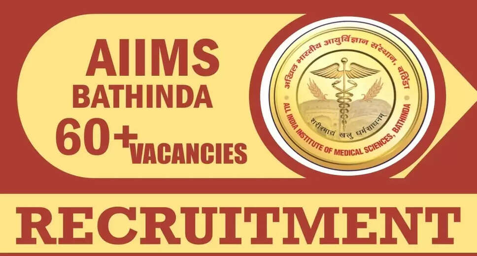 AIIMS Bathinda Faculty Recruitment 2024: Apply Now for Professor, Associate Professor, Assistant Professor Posts