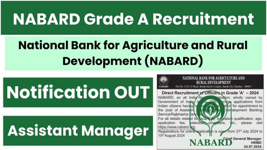 NABARD Assistant Manager Grade A Recruitment 2024: Apply Online for 102 Vacancies