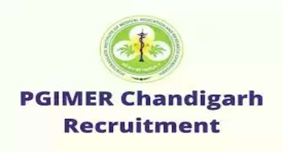 PGIMER Recruitment 2023: A great opportunity has emerged to get a job (Sarkari Naukri) in Postgraduate Institute of Medical Education and Research Chandigarh (PGIMER). PGIMER has sought applications to fill the posts of Senior Research Fellow (PGIMER Recruitment 2023). Interested and eligible candidates who want to apply for these vacant posts (PGIMER Recruitment 2023), can apply by visiting the official website of PGIMER at pgimer.edu.in. The last date to apply for these posts (PGIMER Recruitment 2023) is 17 February 2023.  Apart from this, candidates can also apply for these posts (PGIMER Recruitment 2023) by directly clicking on this official link pgimer.edu.in. If you want more detailed information related to this recruitment, then you can see and download the official notification (PGIMER Recruitment 2023) through this link PGIMER Recruitment 2023 Notification PDF. A total of 1 post will be filled under this recruitment (PGIMER Recruitment 2023) process.  Important Dates for PGIMER Recruitment 2023  Online Application Starting Date –  Last date for online application - 17 February 2023  PGIMER Recruitment 2023 Posts Recruitment Location  Chandigarh  Details of posts for PGIMER Recruitment 2023  Total No. of Posts- Senior Research Fellow – 1 Post  Eligibility Criteria for PGIMER Recruitment 2023  Senior Research Fellow - M.Sc degree in Life Science from recognized institute with experience  Age Limit for PGIMER Recruitment 2023  The age of the candidates will be valid as per the rules of the department.  Salary for PGIMER Recruitment 2023  Senior Research Fellow – 35000/-  Selection Process for PGIMER Recruitment 2023  Will be done on the basis of written test.  How to apply for PGIMER Recruitment 2023  Interested and eligible candidates can apply through the official website of PGIMER (pgimer.edu.in) by 17 February 2023. For detailed information in this regard, refer to the official notification given above.  If you want to get a government job, then apply for this recruitment before the last date and fulfill your dream of getting a government job. You can visit naukrinama.com for more such latest government jobs information.