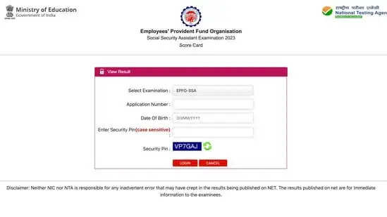 Direct Download: EPFO Social Security Assistant Scorecard 2023 Released