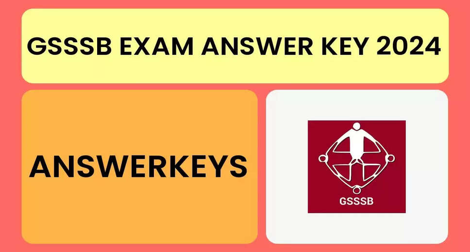 CBRT Releases Answer Key and Response Sheet for GSSSB Gujarat Subordinate Services Exam 2024