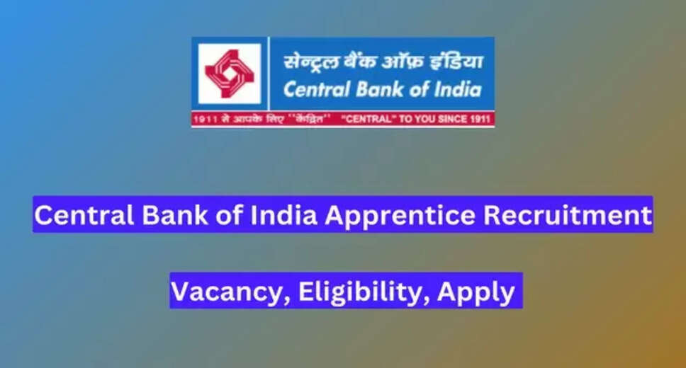 Central Bank of India Apprentice Recruitment 2024: Apply Online Before the Extended Deadline