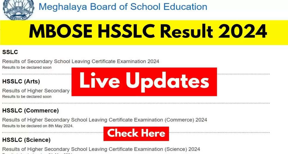 Meghalaya Board HSSLC 12th Result 2024 Declared: Step-by-Step Guide to Check Online, via Digilocker