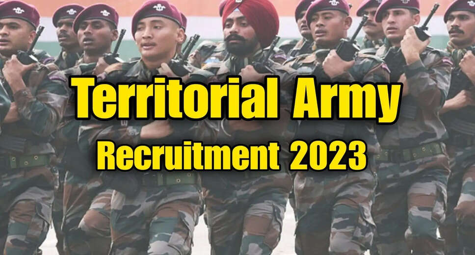 Territorial Army Officer Recruitment 2023: Apply Online, Check Eligibility