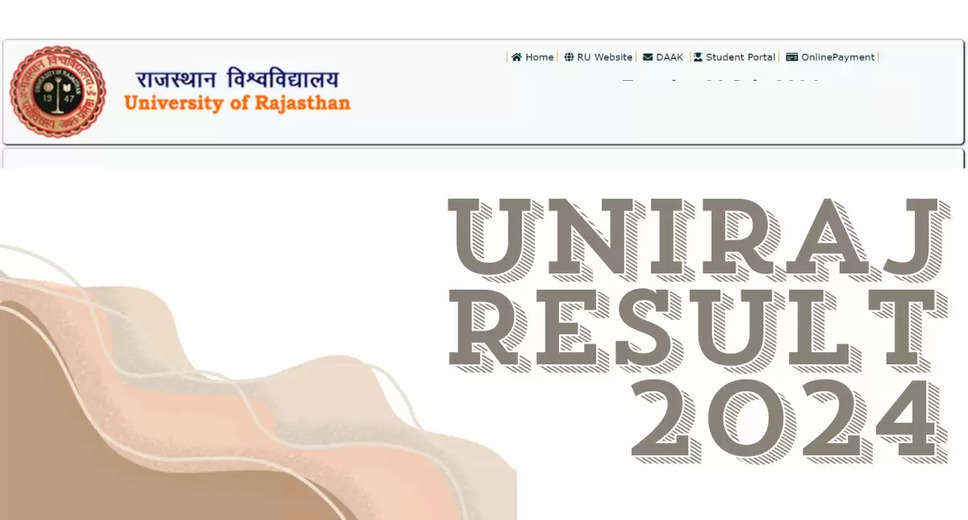 Uniraj University 2024 Results: Direct Link to Download Rajasthan University UG and PG Marksheets