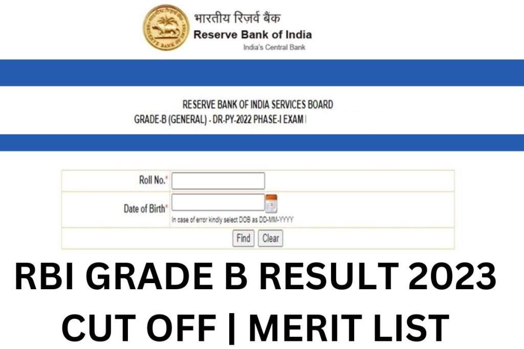 RBI Grade B Final Result 2023 Out! Check Your Rank Now