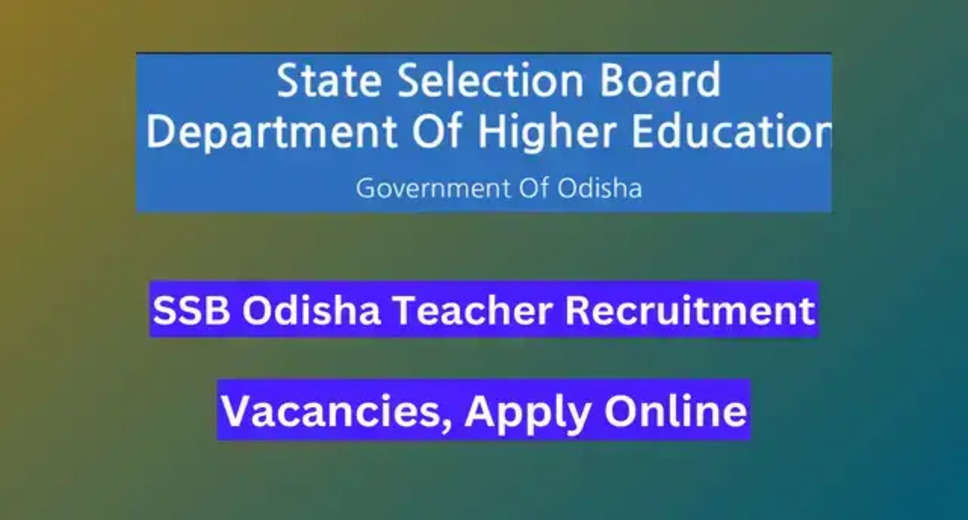 SSB, Odisha Teaching Posts 2024: Written Exam Date Officially Announced, Details Inside