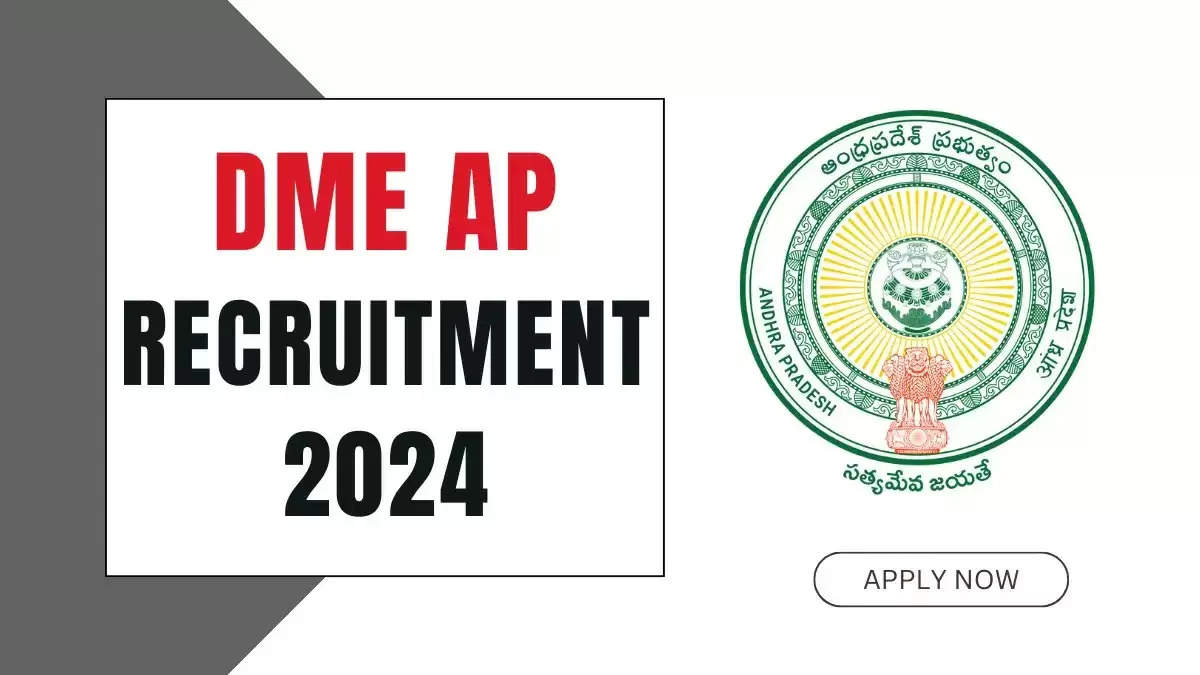 DME, AP Recruitment 2024: Apply Online for 158 Tutor Posts in Andhra Pradesh