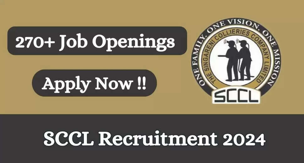 SCCL 2024 Recruitment Reopens for Various Positions: Apply Online Now