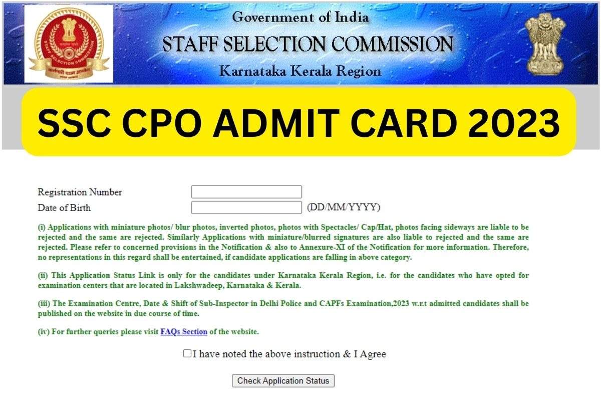 SSC SI in Delhi Police & CAPFs PET/PST Admit Card 2023 Download: How to Download Admit Card