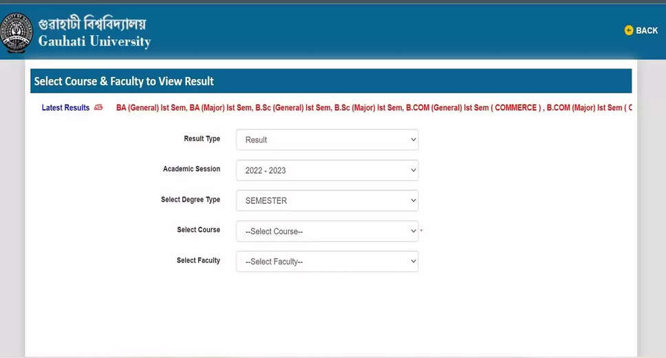 Gauhati University Releases UG and PG Semester Result PDF: Download Now