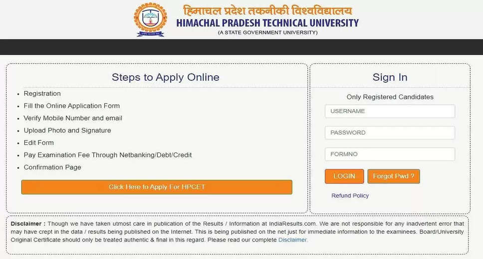 HPCET Counselling 2024 Registration Deadline Today – Details of Seat Allotment