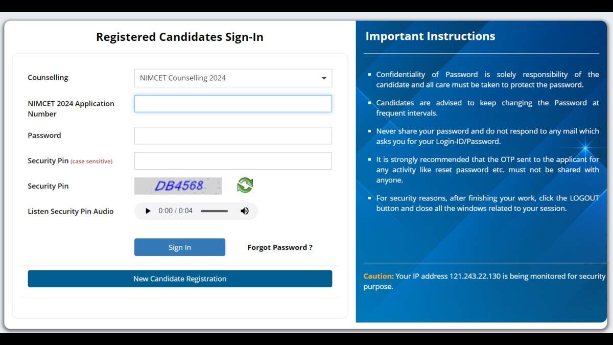 NIMCET 2024 Counselling Updates: Steps and Guidelines for Admission