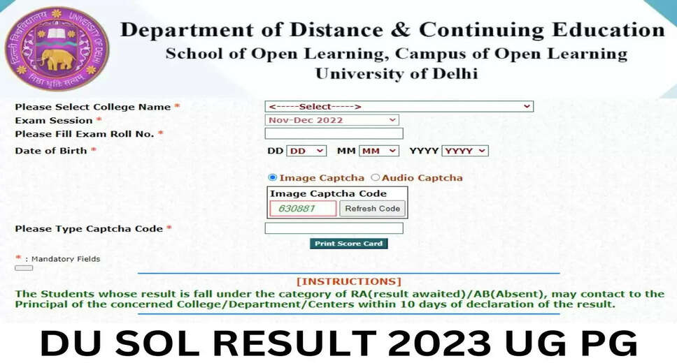 DU Result 2024 Declared: Check Your Scores Now on exam.du.ac.in