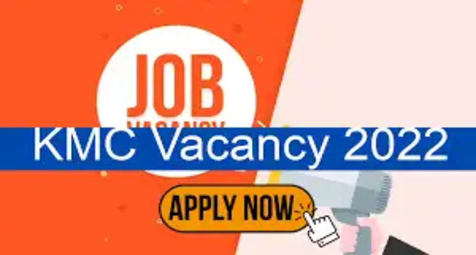  KMC Recruitment 2022: A great opportunity has emerged to get a job (Sarkari Naukri) in Kolkata Municipal Corporation (KMC). Electronics Corporation of India Limited has sought applications to fill specialist and other posts (KMC Recruitment 2022). Interested and eligible candidates who want to apply for these vacant posts (KMC Recruitment 2022), can apply by visiting the official website of KMC at kmcgov.in. To apply for these posts (KMC Recruitment 2022), you can participate in the interview on 16 December 2022.    Apart from this, candidates can also apply for these posts (KMC Recruitment 2022) by directly clicking on this official link kmcgov.in. If you want more detailed information related to this recruitment, then you can view and download the official notification (KMC Recruitment 2022) through this link KMC Recruitment 2022 Notification PDF. A total of 68 posts will be filled under this recruitment (KMC Recruitment 2022) process.  Important Dates for KMC Recruitment 2022  Online Application Starting Date –  Last date for online application - 16 December 2022  KMC Recruitment 2022 Posts Recruitment Location  Kolkata  Details of posts for KMC Recruitment 2022  Total No. of Posts- 68  Eligibility Criteria for KMC Recruitment 2022  Specialist: MBBS degree from recognized institute with experience.  Age Limit for KMC Recruitment 2022  The age of the candidates will be valid 62 years.  Salary for KMC Recruitment 2022  Specialist: 30000  Selection Process for KMC Recruitment 2022  Specialist: Will be done on the basis of Interview.  How to apply for KMC Recruitment 2022  Interested and eligible candidates can attend the interview on 16 December 2022 through the official website of KMC (kmcgov.in). For detailed information in this regard, refer to the official notification given above.    If you want to get a government job, then apply for this recruitment before the last date and fulfill your dream of getting a government job. You can visit naukrinama.com for more such latest government jobs information.