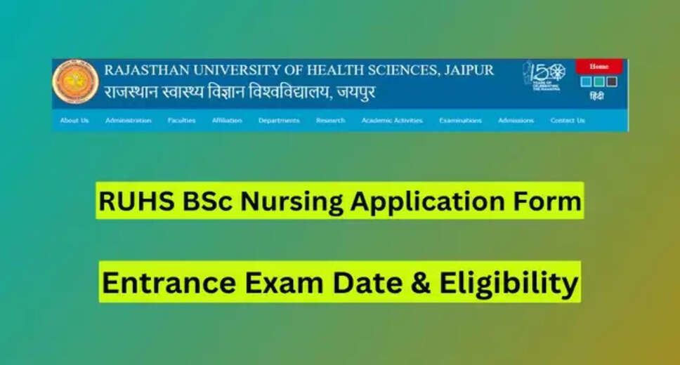 RUHS Announces BSc Nursing Notification 2024: Check Application Commencement Details