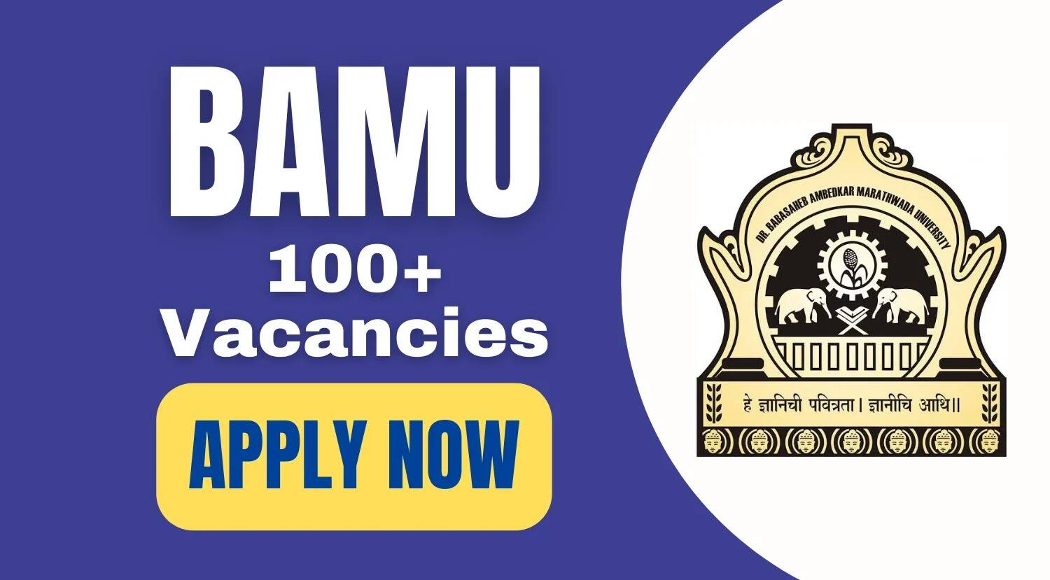 BAMU Assistant Professor Recruitment 2024: Apply Online for 107 Vacancies