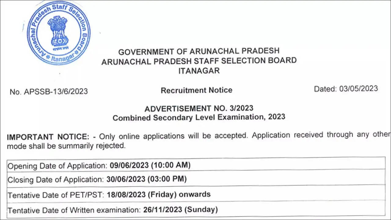 APSSB CSLE 2023: Revised Medical Test Schedule for Selected Candidates, Dates Out!