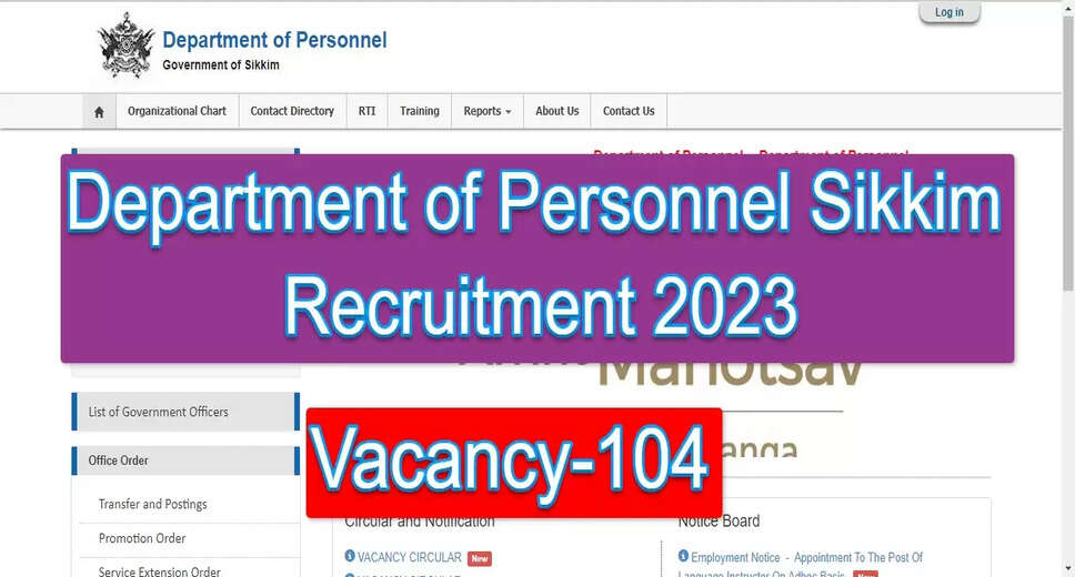 DoP Sikkim, Graduate & Primary Language Instructor Interview Announced - Check Dates Here