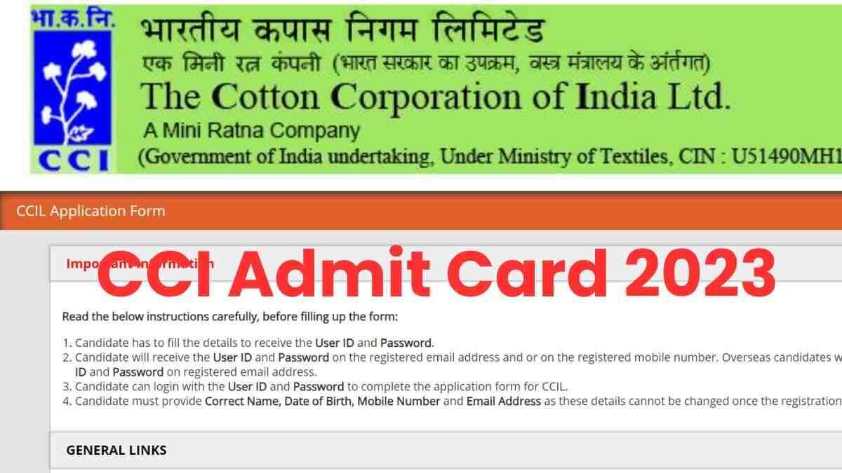 CCI Recruitment 2024: Admit Card for Assistant Manager, MT, and Other Posts Available Now