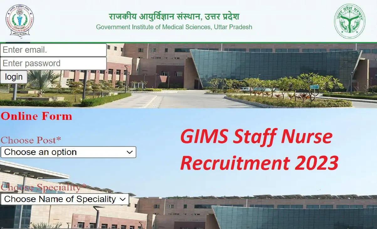 GIMS Noida Recruitment 2023: A Great Opportunity to Serve in a Government Hospital, Apply for 255 Staff Nurse Posts