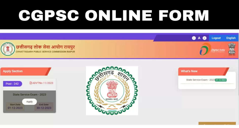 Chhattisgarh CGPSC State Service Exam SSE 2023: Result Out Now for 242 Positions