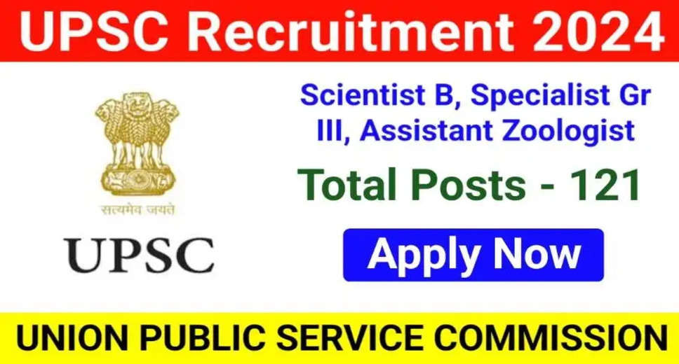 UPSC Recruitment 2024: Apply Online For Specialist Grade III And Other Posts
