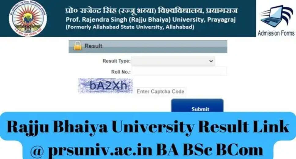 Rajju Bhaiya University UG PG Result 2024 Declared! Download Scorecard at prsuniv.ac.in