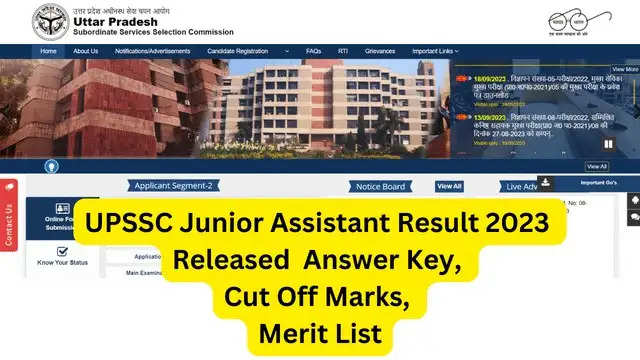 UPSSSC Junior Assistant Mains Exam 2023 Results Declared: Check at upsssc.gov.in