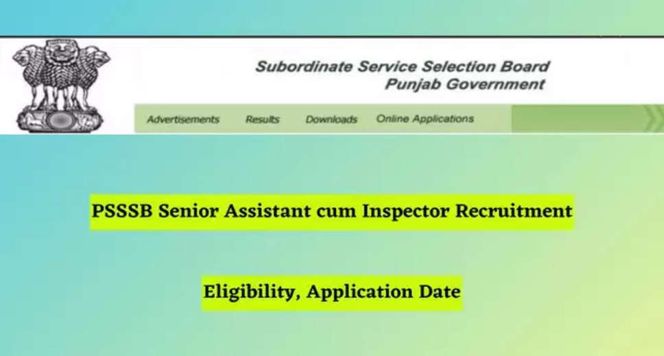 PSSSB 2023 Recruitment: Reopened Online Forms for Multiple Positions