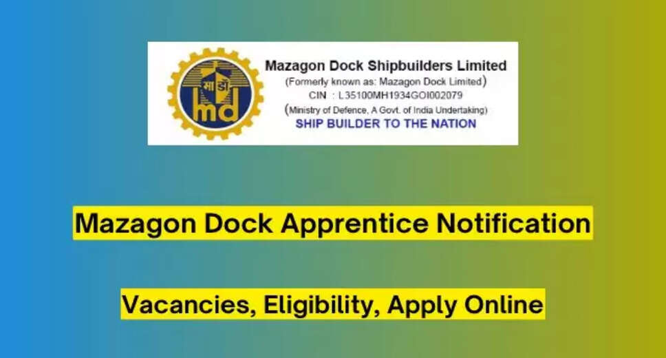 Mazagon Dock Mumbai Recruitment 2024: Apply for 518 Trade Apprentices