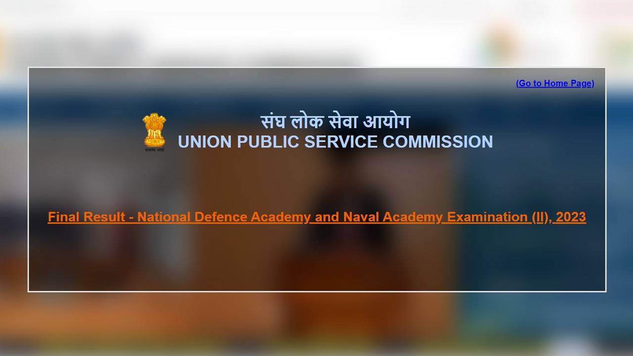 UPSC NDA & NA II 2023 Result Declared: Final Result Out Now