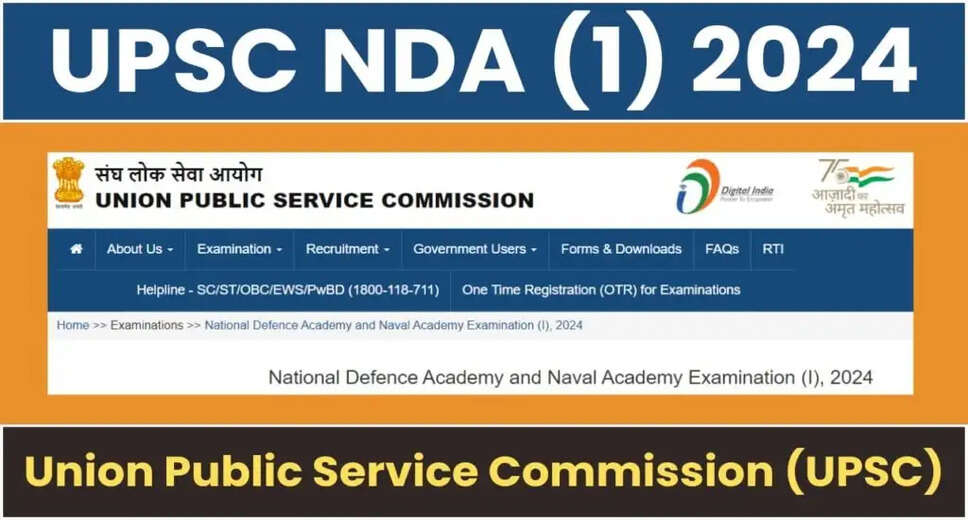 UPSC NDA NA Exam 2024 Notification Released: Apply Online for 400 Posts