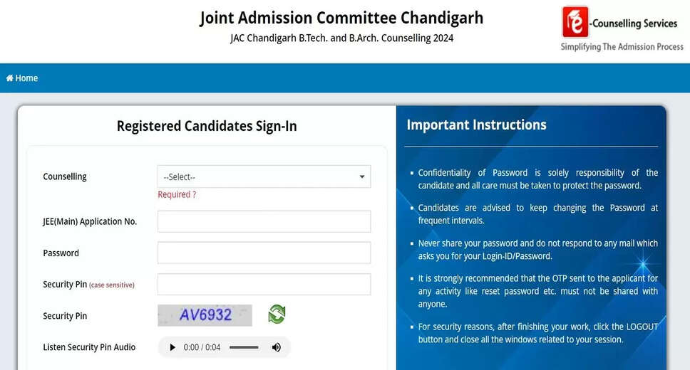 JAC Chandigarh Counselling 2024: Schedule Released, Registrations Open
