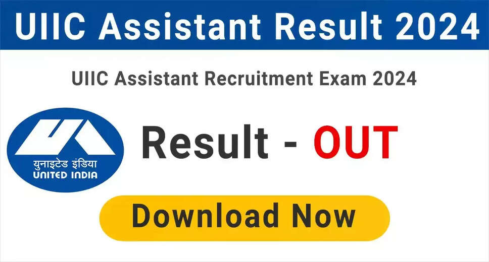 UIIC Assistant 2024 Final Result Declared: Check Your Results Here