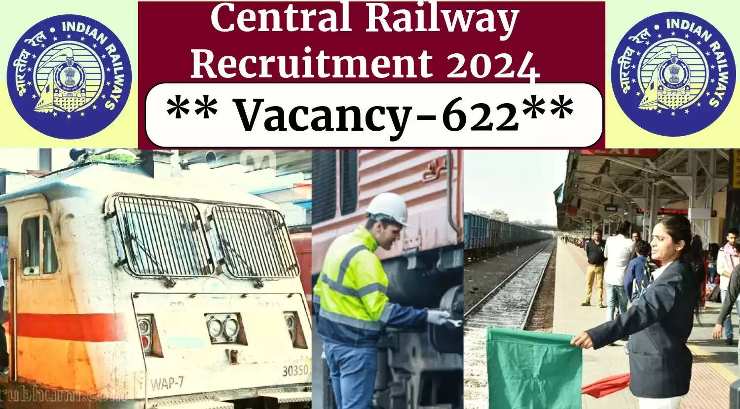 Central Railway Announces Recruitment for 622 Helper, Technician & Other Positions - Apply Now