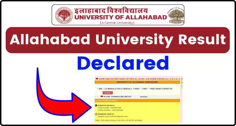 UG, PG, and Diploma Results 2024 Out at Allahabad University – Access Marksheets Now