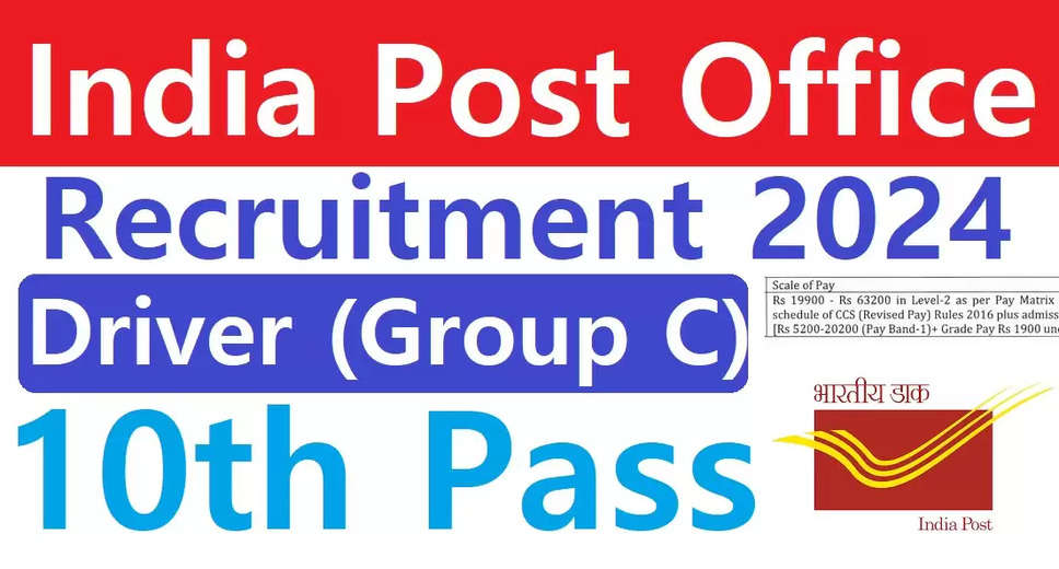 India Post Recruitment 2024: Staff Driver Posts Applications Now Open, Don't Miss Out