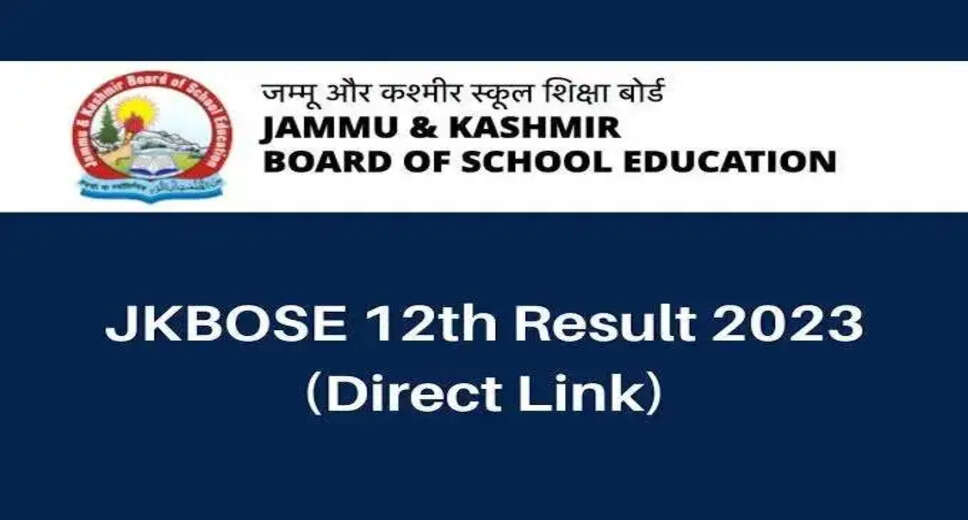 JKBOSE 12th Class Result 2023 Declared: Check Your Score Here