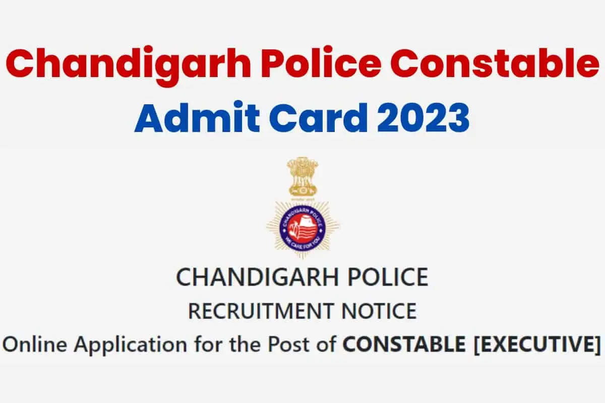 Chandigarh Police Jobs 2024 Apply Online for 144 Constable Posts